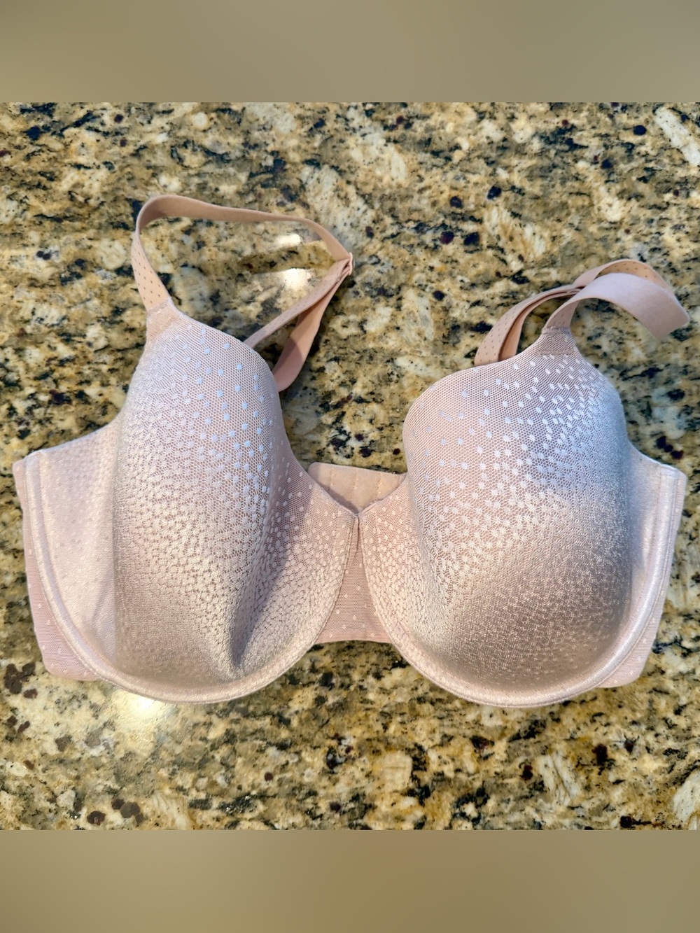 Wacoal 853303 Back Appeal Underwire Bra Dusty Rose Size 34G Nude Like New
